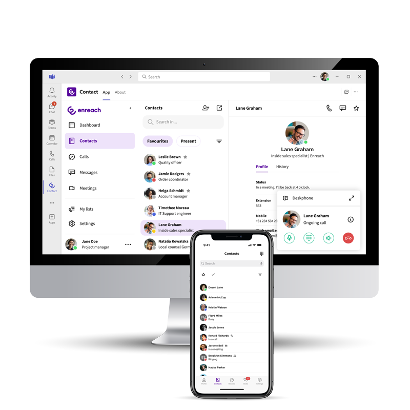 Enreach Contact App Contict